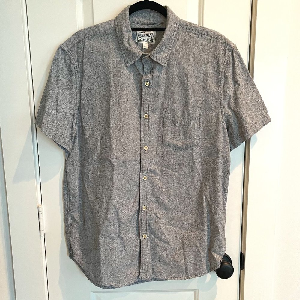 Lucky Brand Men's Short Sleeve Button Down